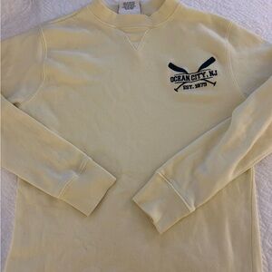 Ocean City Yellow Crewneck Sweatshirt